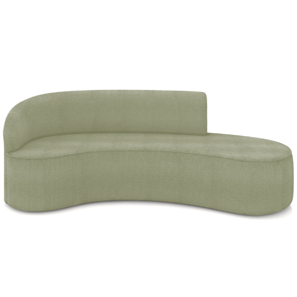 Sofá 4 Lugares Para Sala 220cm Orgânico Wendi Boucle Pistache I01  - Mpozenato