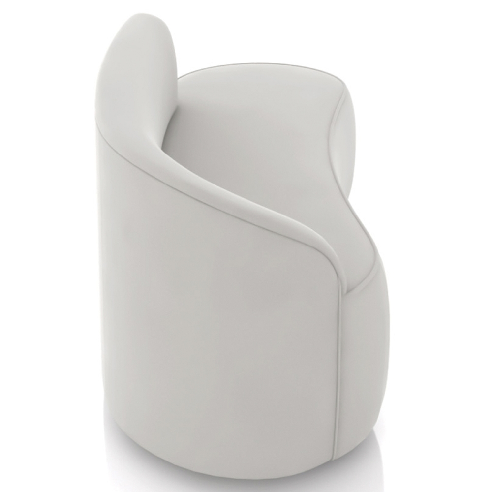 Sofá 2 Lugares Para Sala 140cm Orgânico Wendi Veludo Cinza I01  - Mpozenato