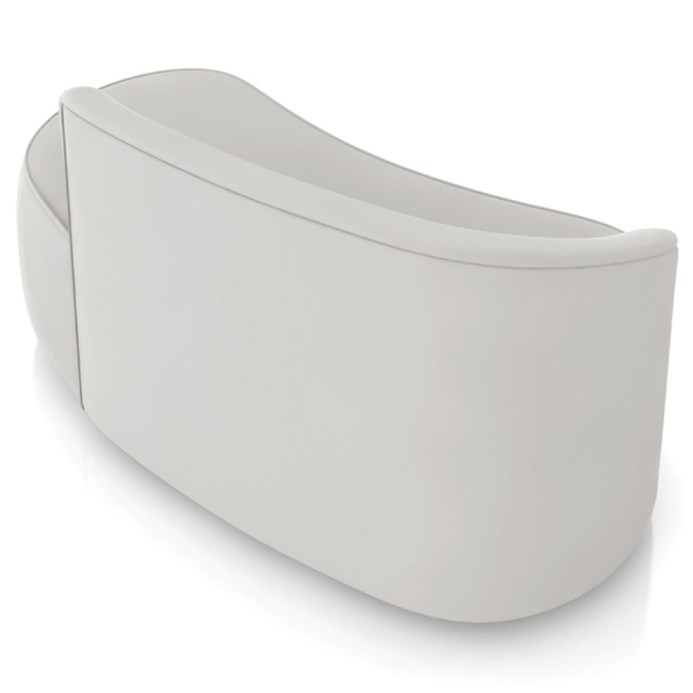 Sofá 2 Lugares Para Sala 140cm Orgânico Wendi Veludo Cinza I01  - Mpozenato