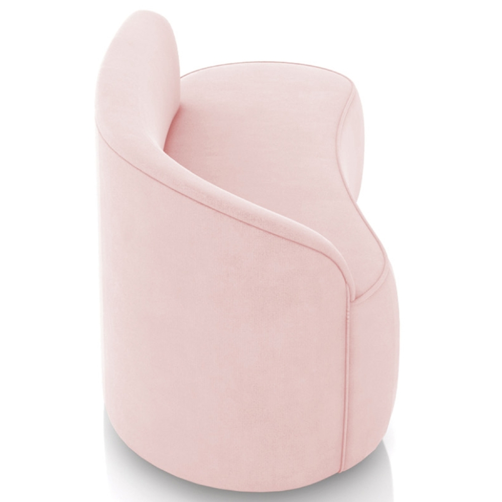 Sofá 2 Lugares Para Sala 140cm Orgânico Wendi Suede Rosa Bebê I01  - Mpozenato