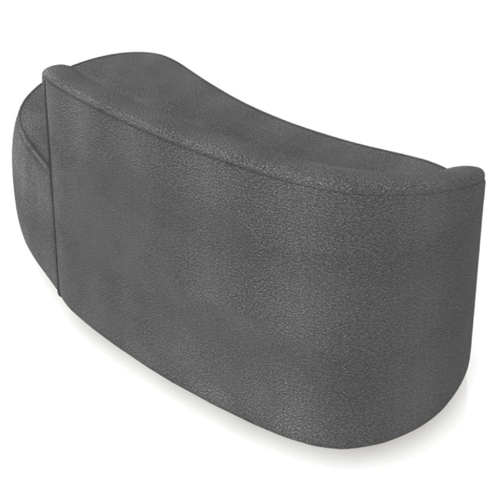 Sofá 2 Lugares Para Sala 140cm Orgânico Wendi Boucle Grafite I01  - Mpozenato