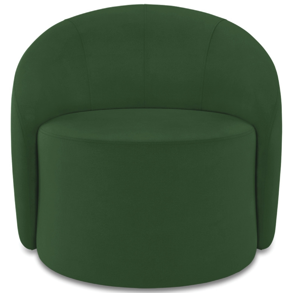 Sofá 4 Lugares 220cm Wendi e Poltrona Steve Suede Verde I01  - Mpozenato