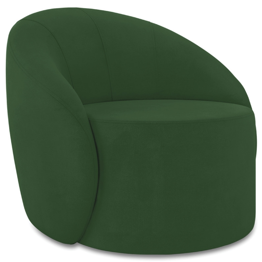 Sofá 4 Lugares 220cm Wendi e Poltrona Steve Suede Verde I01  - Mpozenato