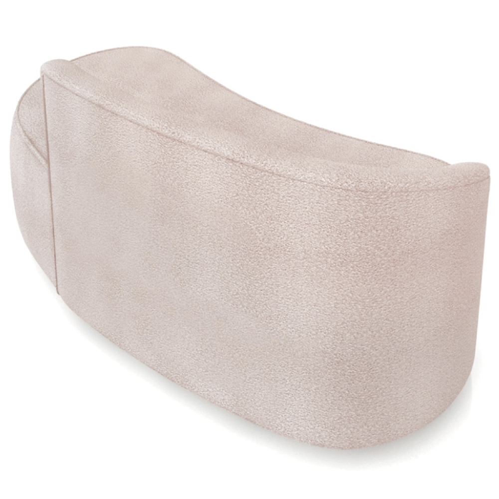 Sofá 2 Lugares Para Sala 140cm Orgânico Wendi Boucle Rose I01  - Mpozenato