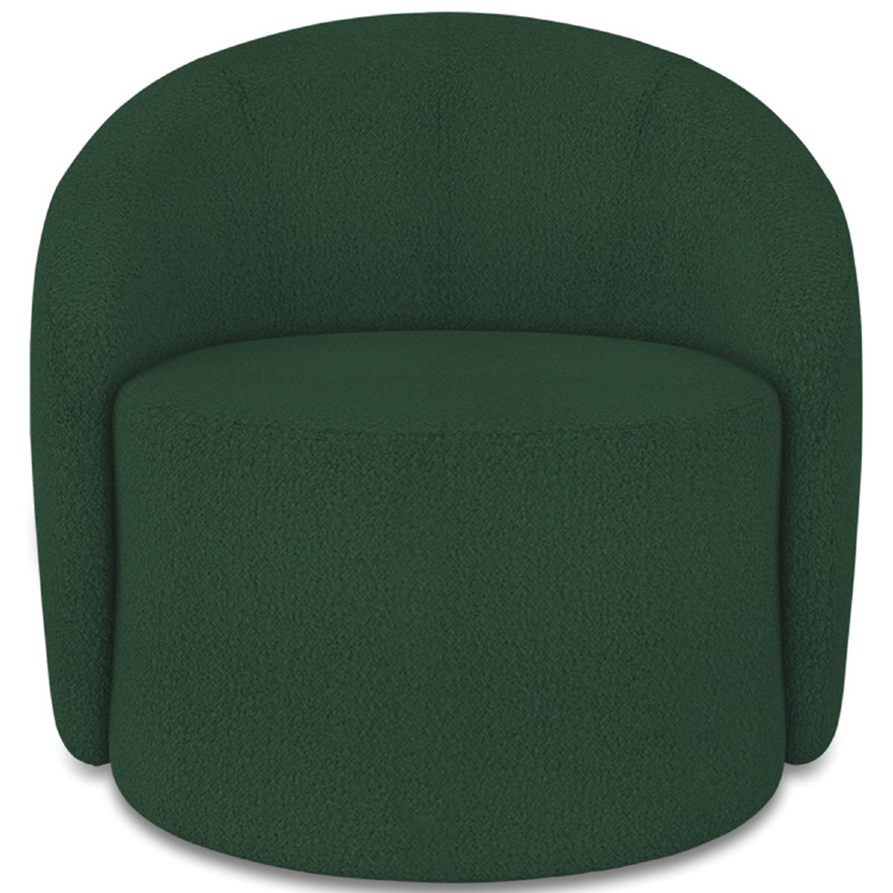 Sofá 2 Lugares 140cm Wendi e Poltrona Steve Boucle Verde I01  - Mpozenato