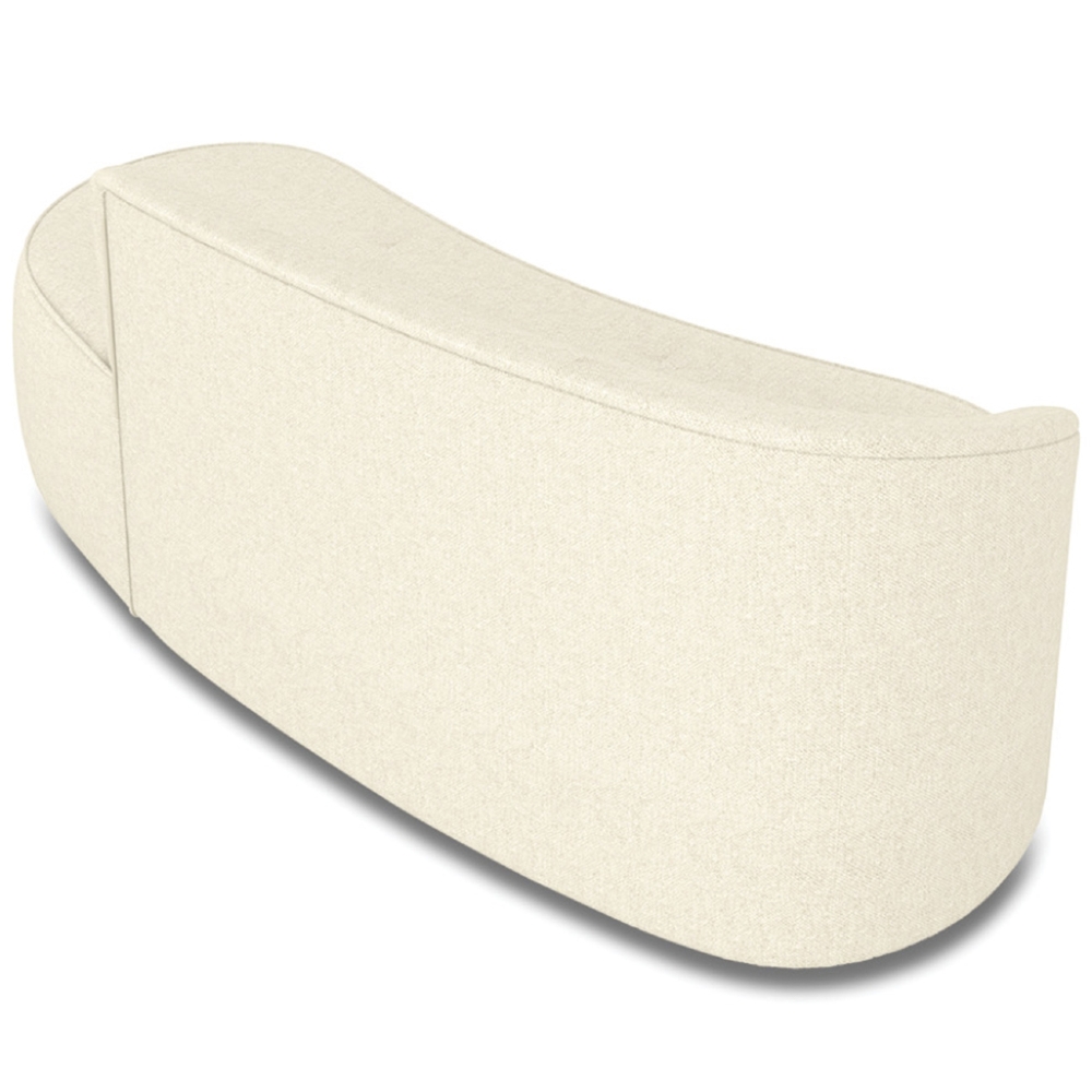 Sofá 3 Lugares Para Sala 180cm Orgânico Wendi Linho Bege I01  - Mpozenato