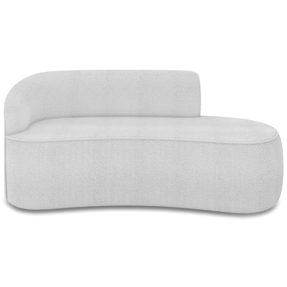 Sofá 3 Lugares Para Sala 180cm Orgânico Wendi Boucle Cinza I01  - Mpozenato