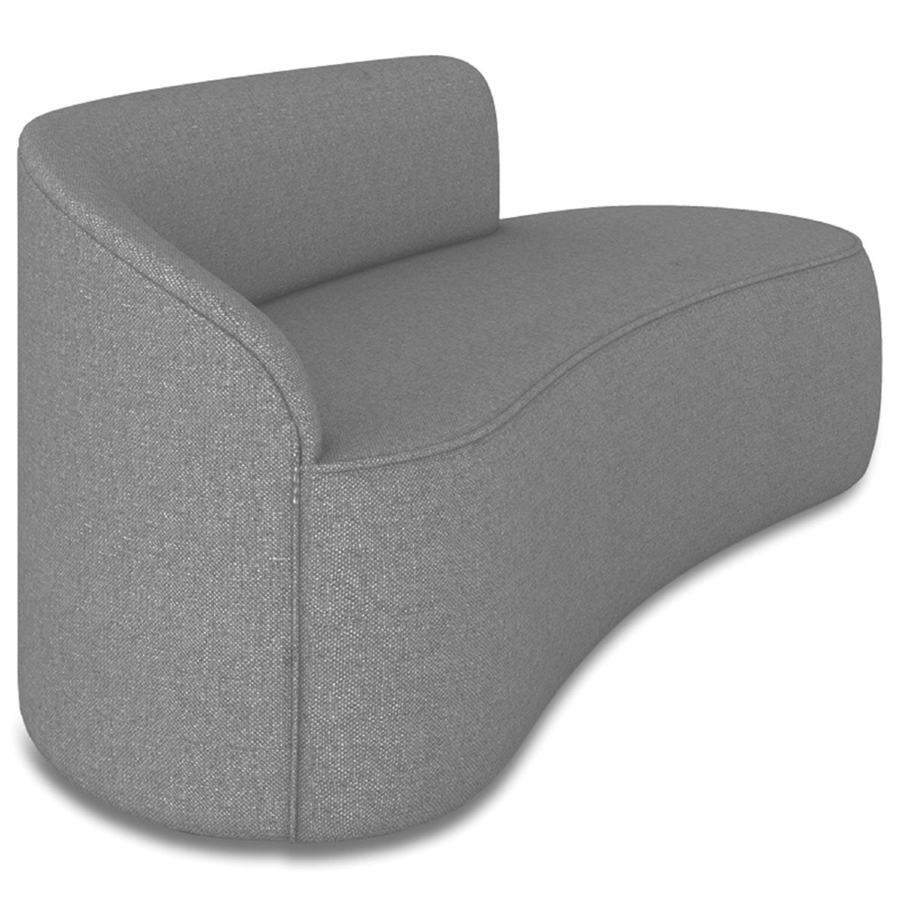 Sofá 3 Lugares Para Sala 180cm Orgânico Wendi Linho Grafite I01  - Mpozenato