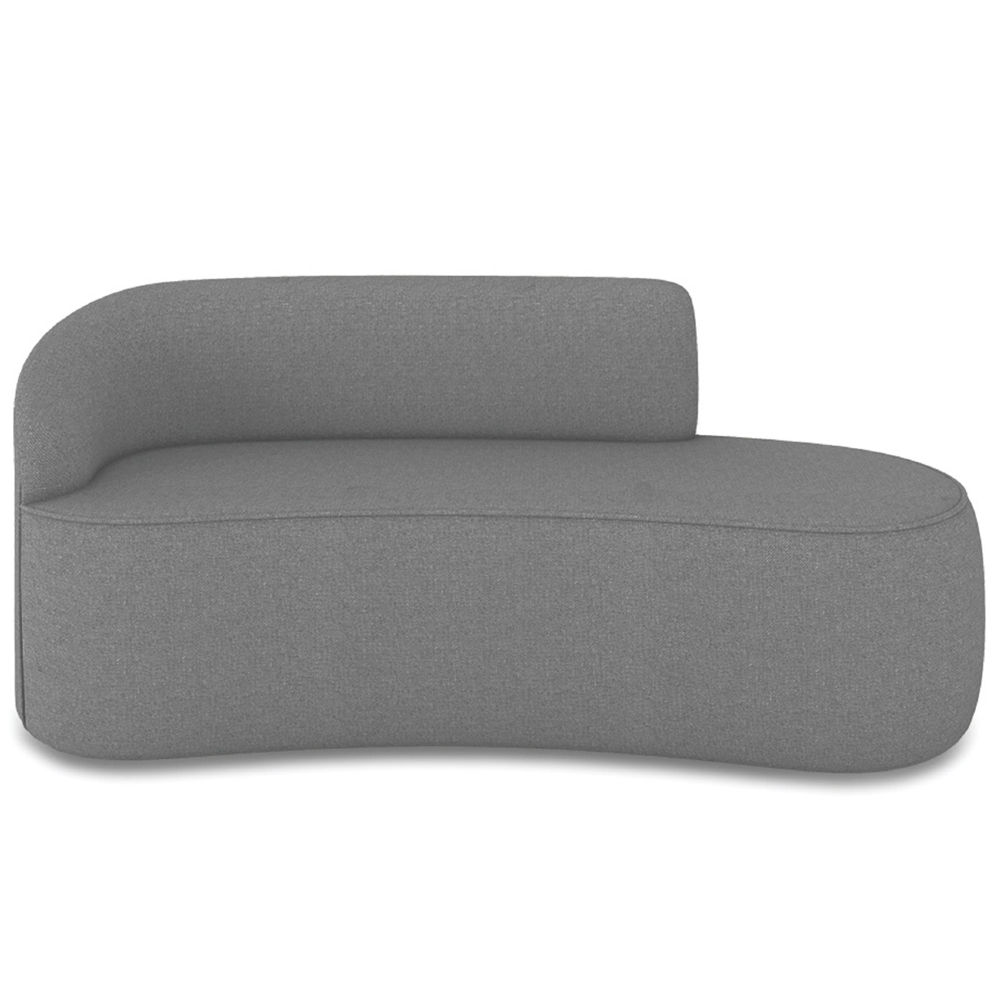 Sofá 3 Lugares Para Sala 180cm Orgânico Wendi Linho Grafite I01  - Mpozenato