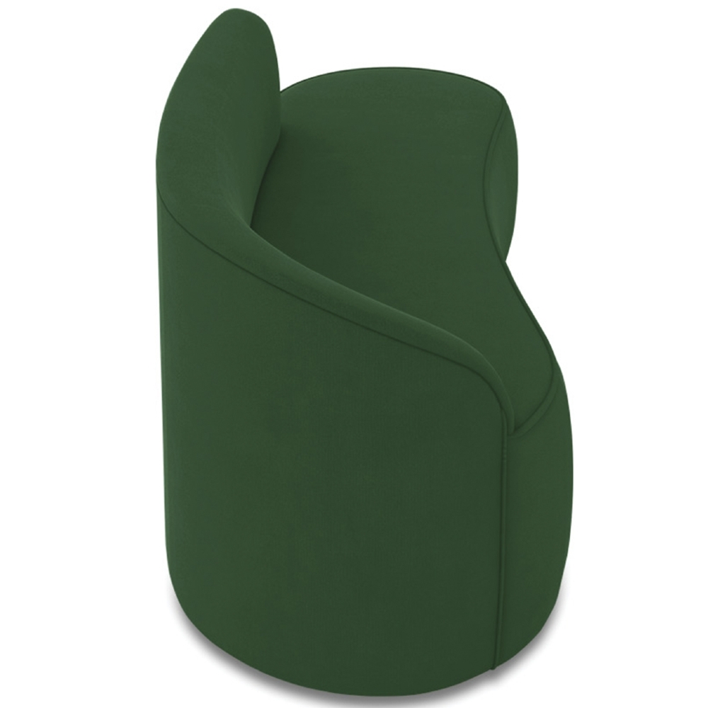 Sofá 3 Lugares Para Sala 180cm Orgânico Wendi Suede Verde I01  - Mpozenato
