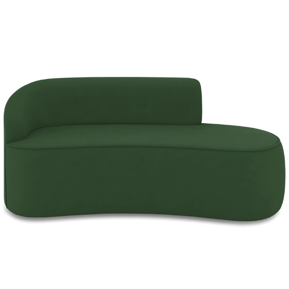 Sofá 3 Lugares Para Sala 180cm Orgânico Wendi Suede Verde I01  - Mpozenato