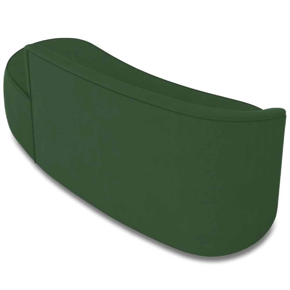Sofá 3 Lugares Para Sala 180cm Orgânico Wendi Suede Verde I01  - Mpozenato