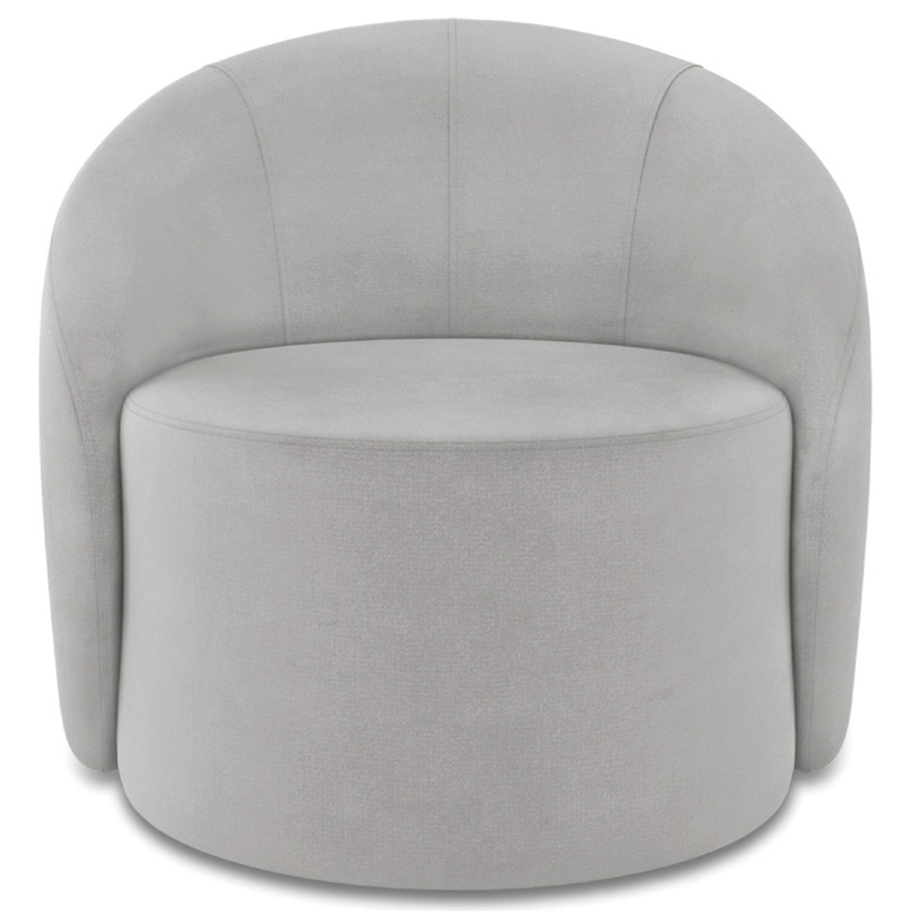 Sofá 2 Lugares 140cm Wendi e Poltrona Steve Suede Cinza I01  - Mpozenato