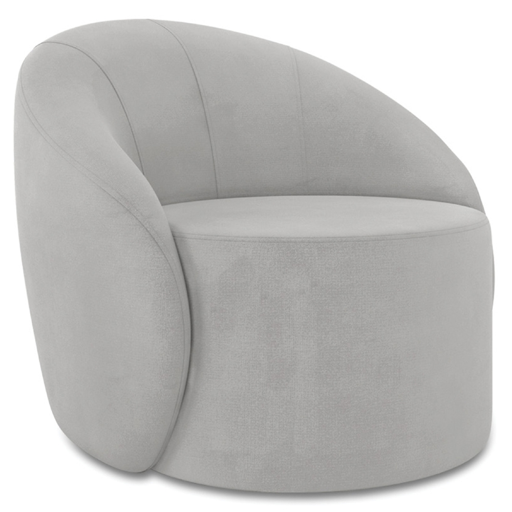 Sofá 2 Lugares 140cm Wendi e Poltrona Steve Suede Cinza I01  - Mpozenato