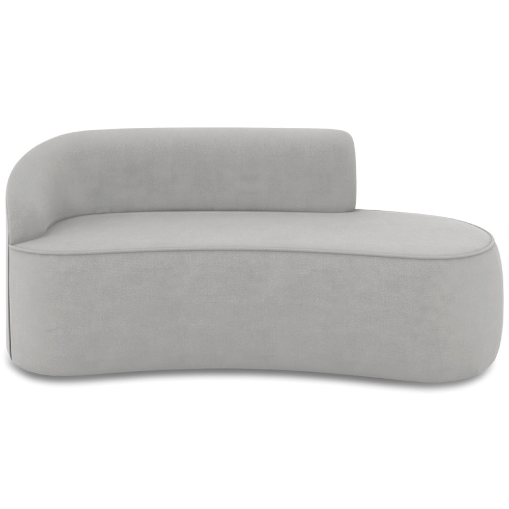 Sofá 4 Lugares 220cm Wendi e Poltrona Steve Suede Cinza I01  - Mpozenato