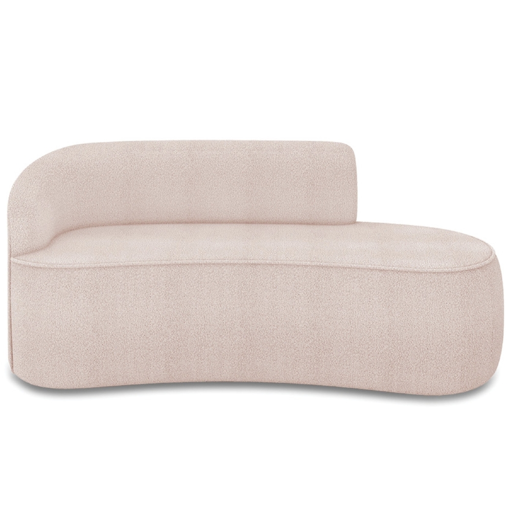 Sofá 3 Lugares 180cm Wendi e Poltrona Steve Boucle Rose I01  - Mpozenato