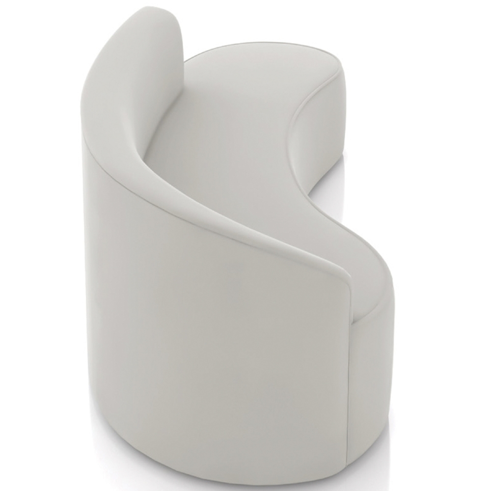 Sofá 4 Lugares Para Sala 220cm Orgânico Wendi Veludo Cinza I01  - Mpozenato