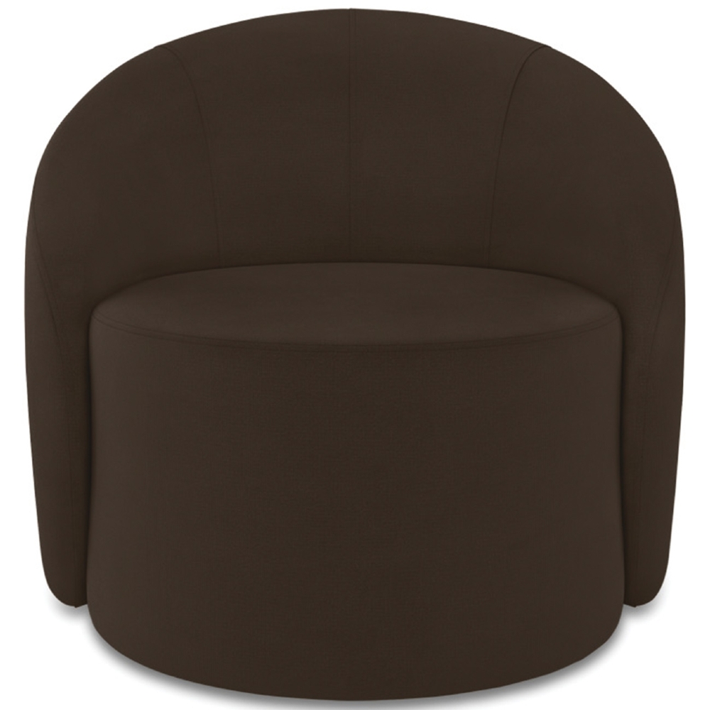 Sofá 3 Lugares 180cm Wendi e Poltrona Steve Suede Marrom I01  - Mpozenato