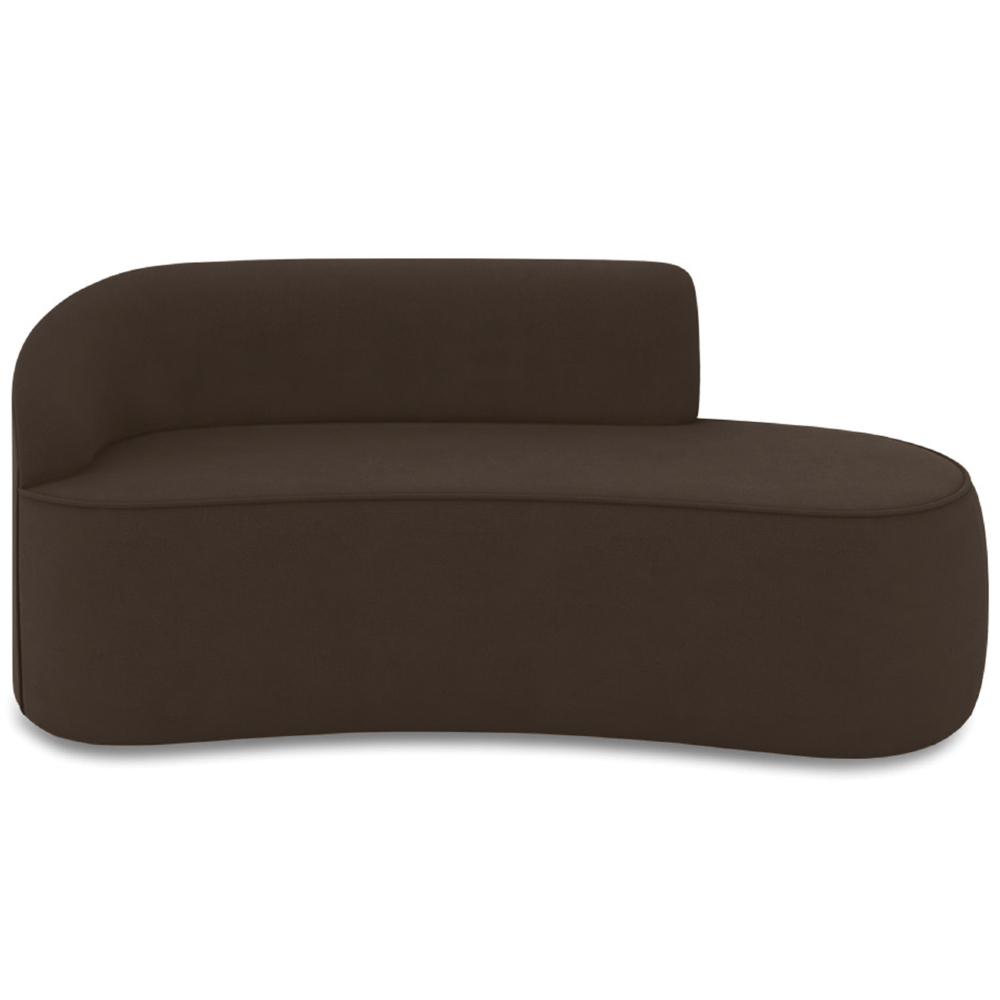 Sofá 3 Lugares 180cm Wendi e Poltrona Steve Suede Marrom I01  - Mpozenato