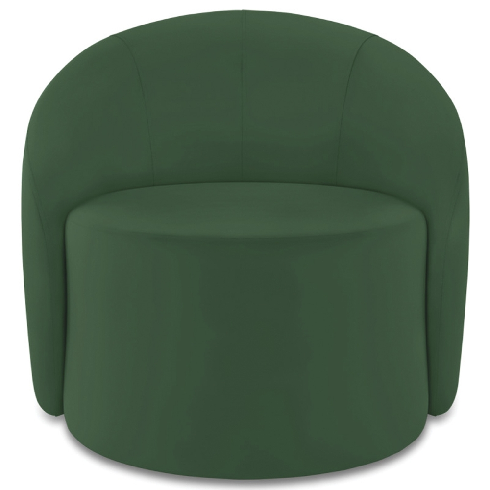 Sofá 4 Lugares 220cm Wendi e Poltrona Steve Veludo Verde I01  - Mpozenato