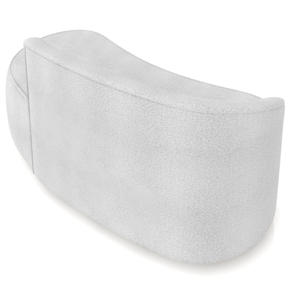 Sofá 2 Lugares Para Sala 140cm Orgânico Wendi Boucle Cinza I01  - Mpozenato