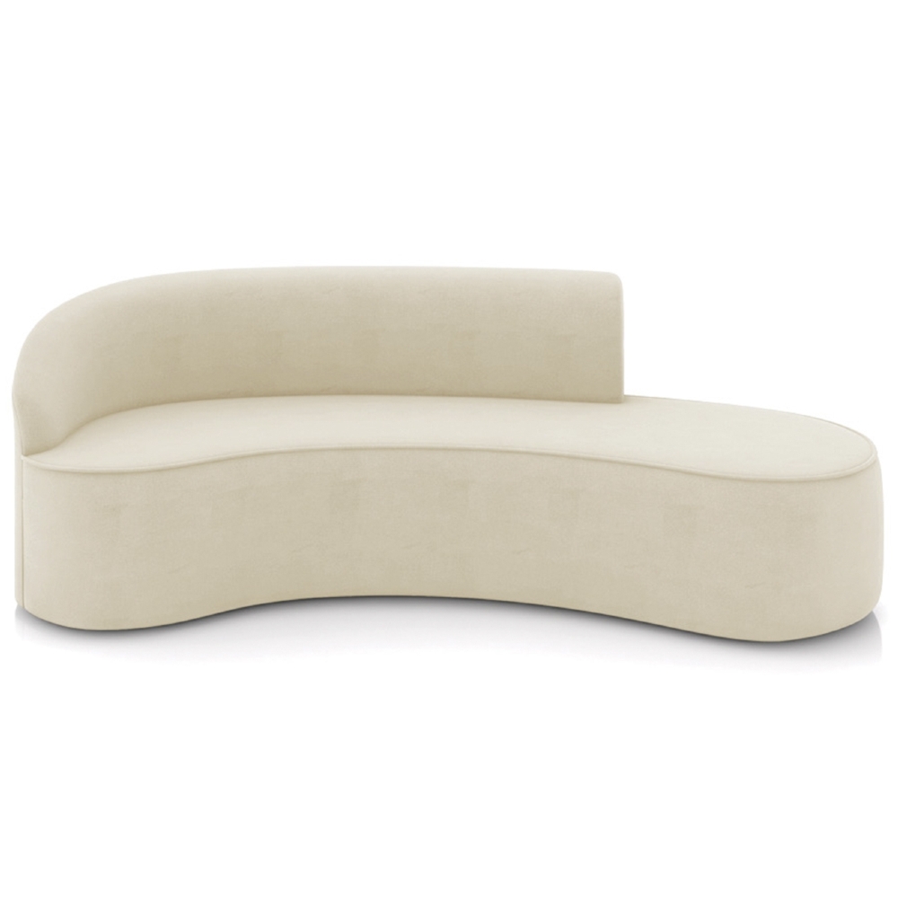 Sofá 4 Lugares 220cm Wendi e Poltrona Steve Suede Bege I01  - Mpozenato