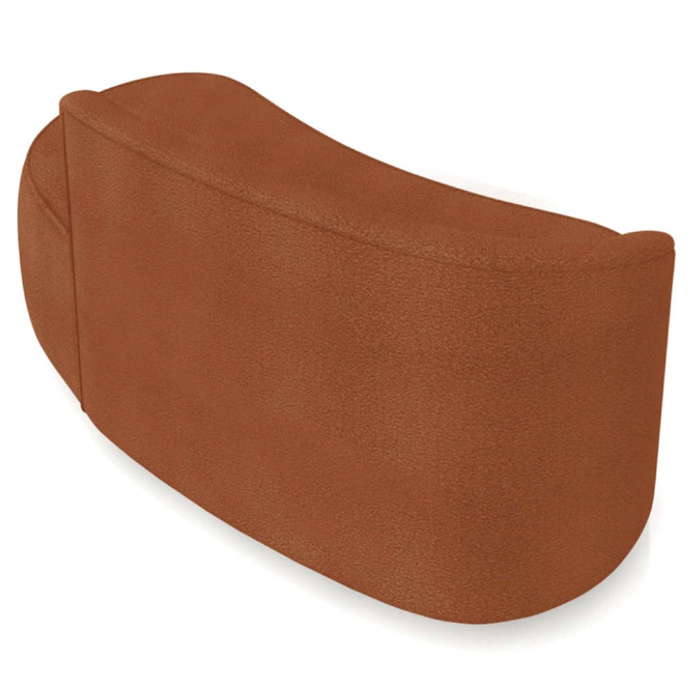 Sofá 2 Lugares Para Sala 140cm Orgânico Wendi Boucle Terracota I01  - Mpozenato