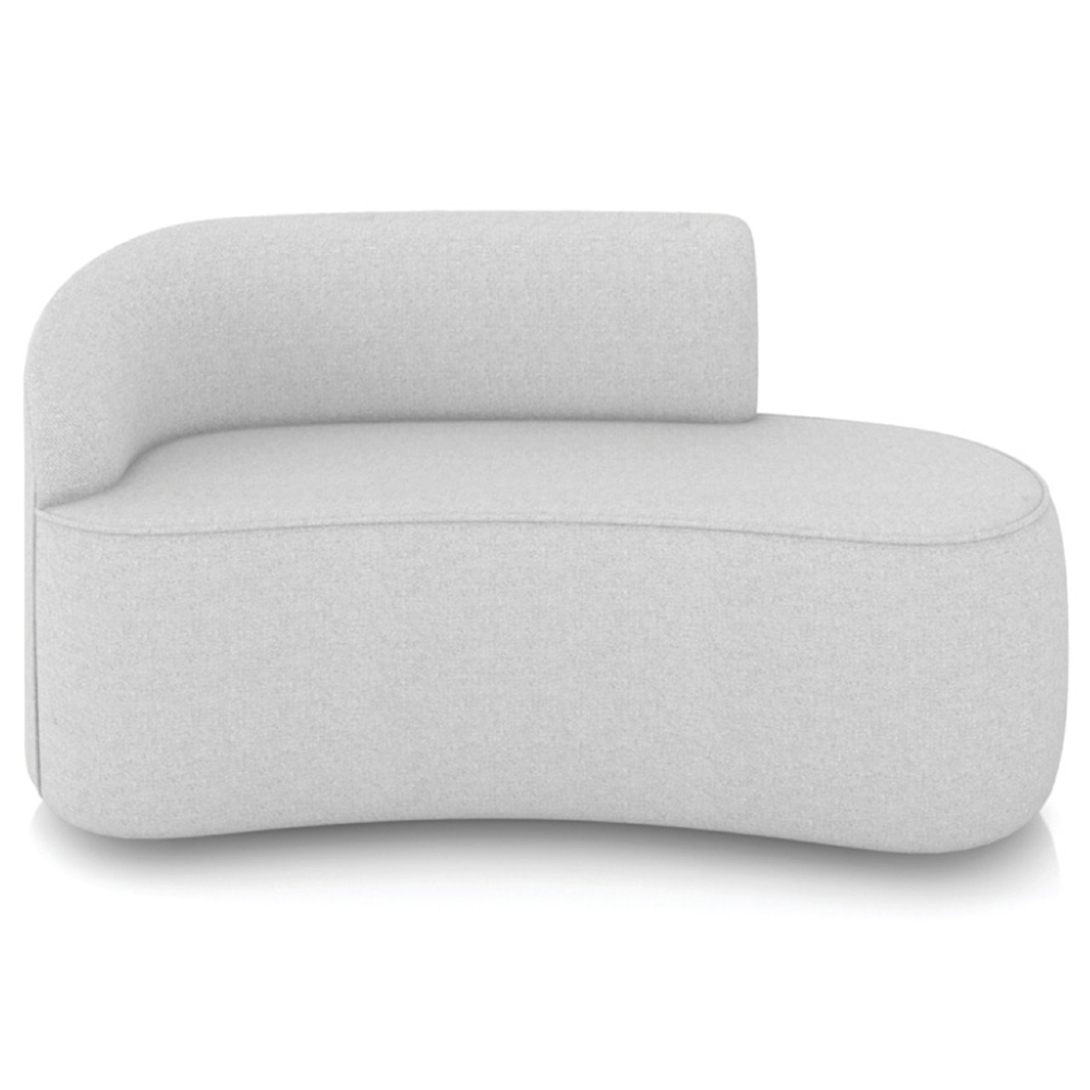 Sofá 2 Lugares Para Sala 140cm Orgânico Wendi Linho Cinza I01  - Mpozenato