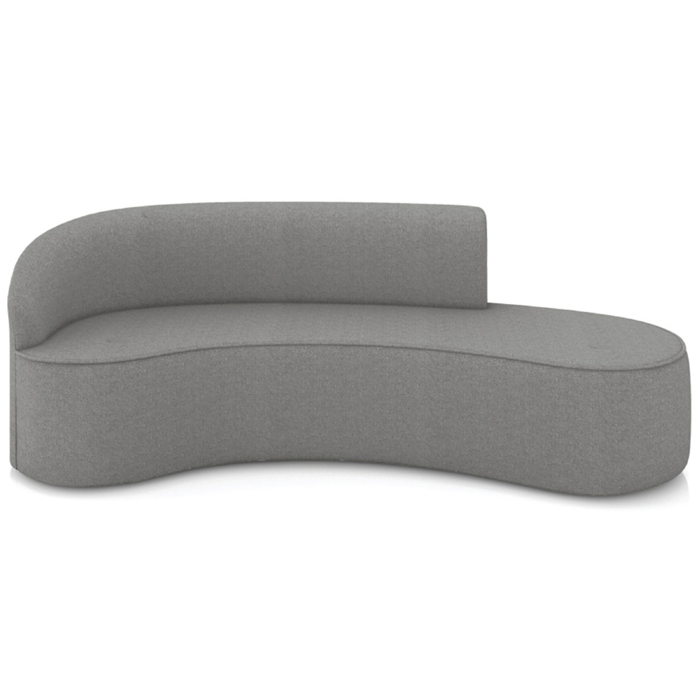 Sofá 4 Lugares 220cm Wendi e Poltrona Steve Linho Grafite I01  - Mpozenato