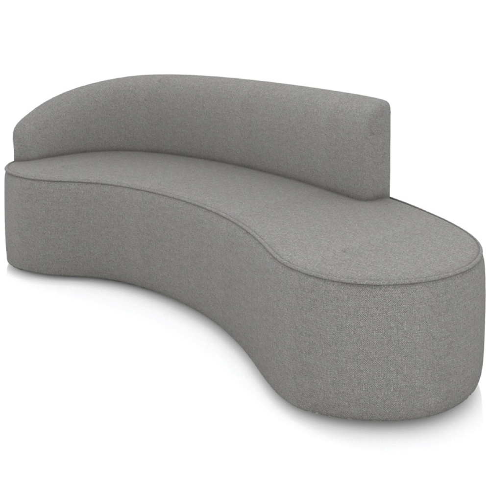 Sofá 4 Lugares 220cm Wendi e Poltrona Steve Linho Grafite I01  - Mpozenato