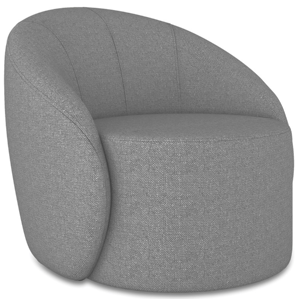 Sofá 4 Lugares 220cm Wendi e Poltrona Steve Linho Grafite I01  - Mpozenato