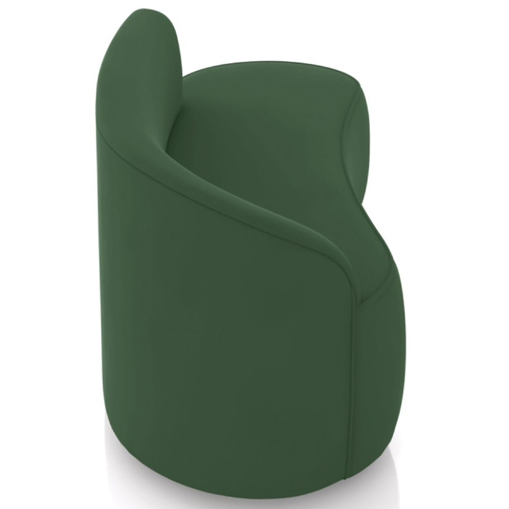 Sofá 2 Lugares Para Sala 140cm Orgânico Wendi Veludo Verde I01  - Mpozenato