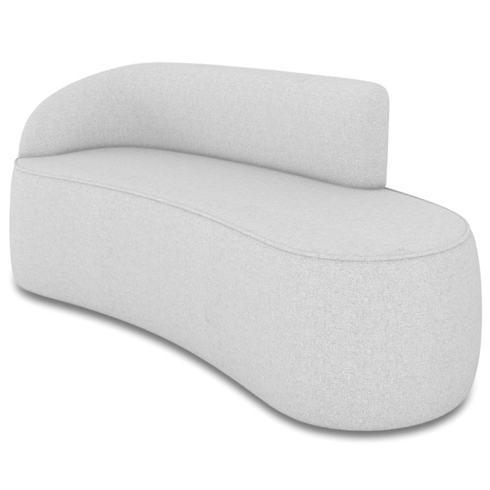 Sofá 3 Lugares Para Sala 180cm Orgânico Wendi Linho Cinza I01  - Mpozenato