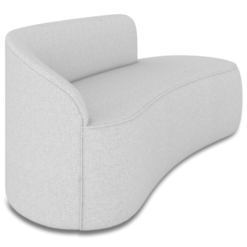 Sofá 3 Lugares Para Sala 180cm Orgânico Wendi Linho Cinza I01  - Mpozenato