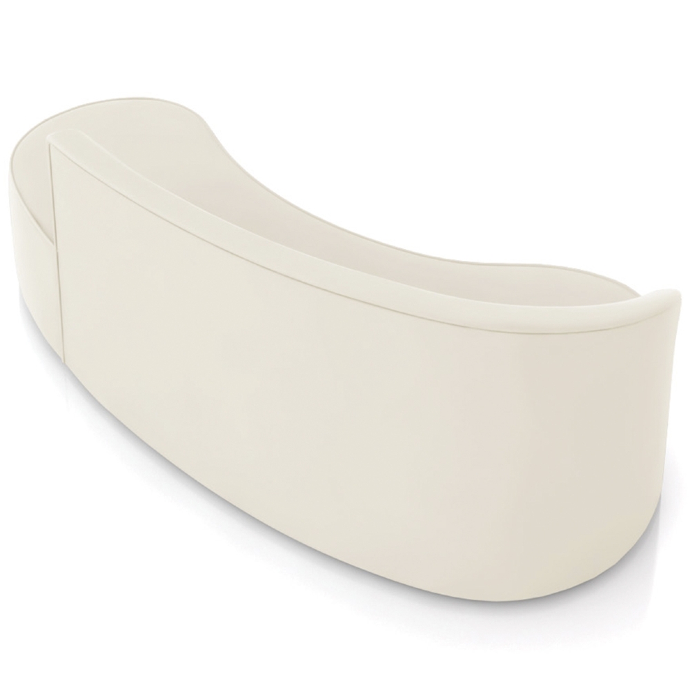 Sofá 4 Lugares Para Sala 220cm Orgânico Wendi Veludo Bege I01  - Mpozenato