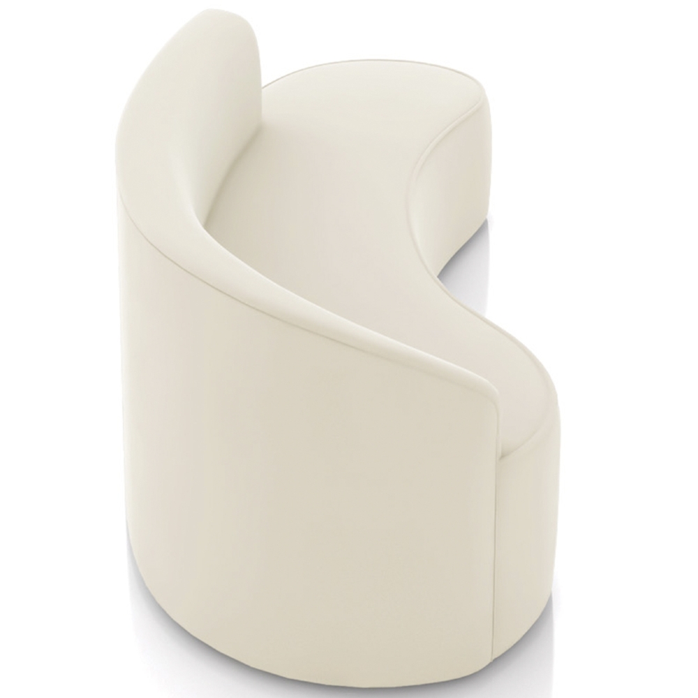 Sofá 4 Lugares Para Sala 220cm Orgânico Wendi Veludo Bege I01  - Mpozenato