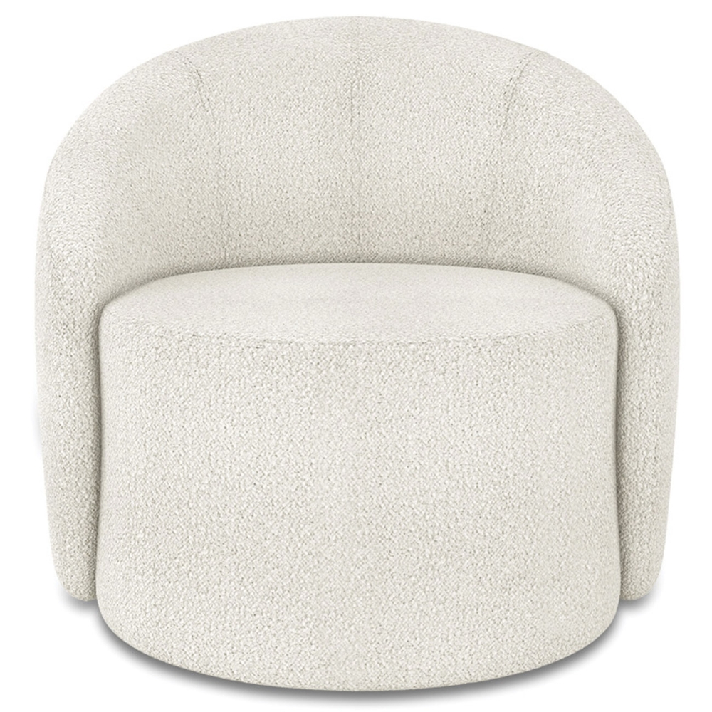 Sofá 4 Lugares 220cm Wendi e Poltrona Steve Boucle Off White I01  - Mpozenato