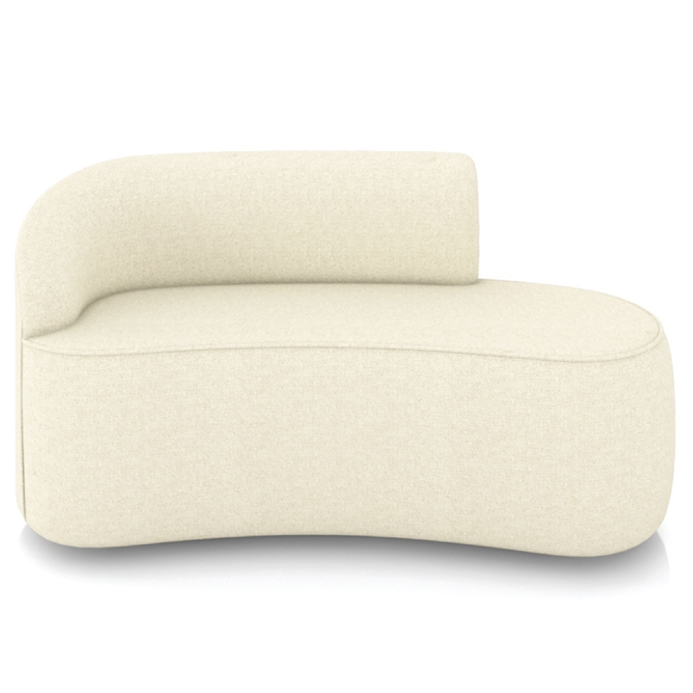 Sofá 2 Lugares Para Sala 140cm Orgânico Wendi Linho Bege I01  - Mpozenato