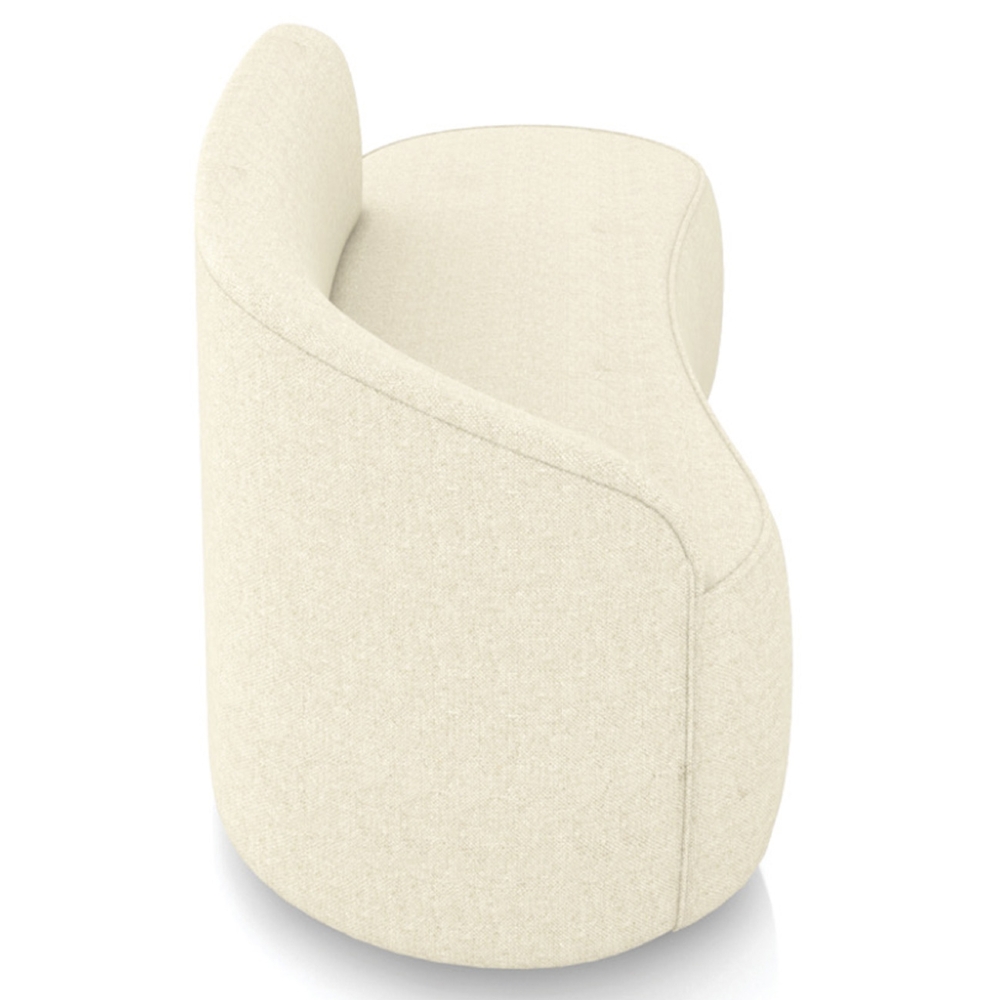 Sofá 2 Lugares Para Sala 140cm Orgânico Wendi Linho Bege I01  - Mpozenato