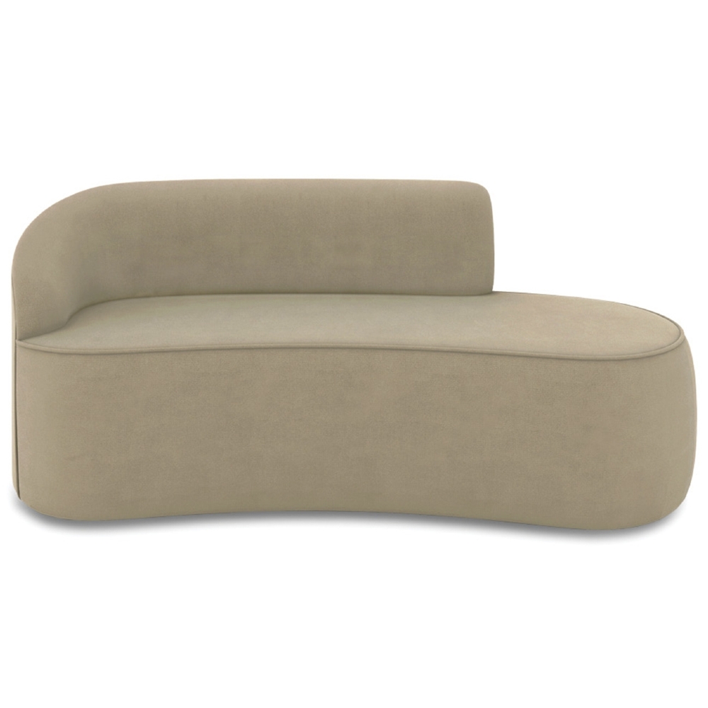 Sofá 3 Lugares Para Sala 180cm Orgânico Wendi Suede Marrom I01  - Mpozenato