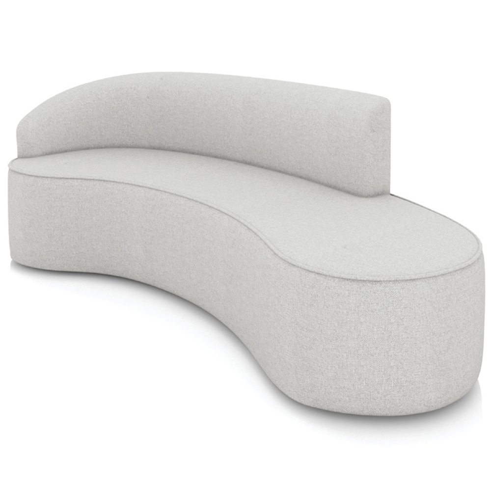 Sofá 4 Lugares 220cm Wendi e Poltrona Steve Linho Cinza I01  - Mpozenato