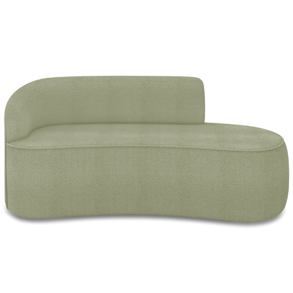 Sofá 3 Lugares Para Sala 180cm Orgânico Wendi Boucle Pistache I01  - Mpozenato