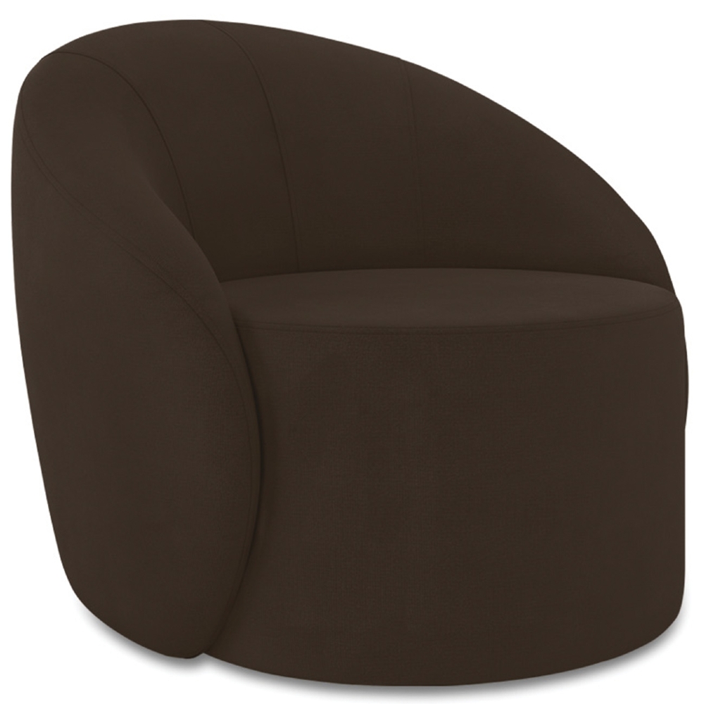 Sofá 2 Lugares 140cm Wendi e Poltrona Steve Suede Marrom I01  - Mpozenato