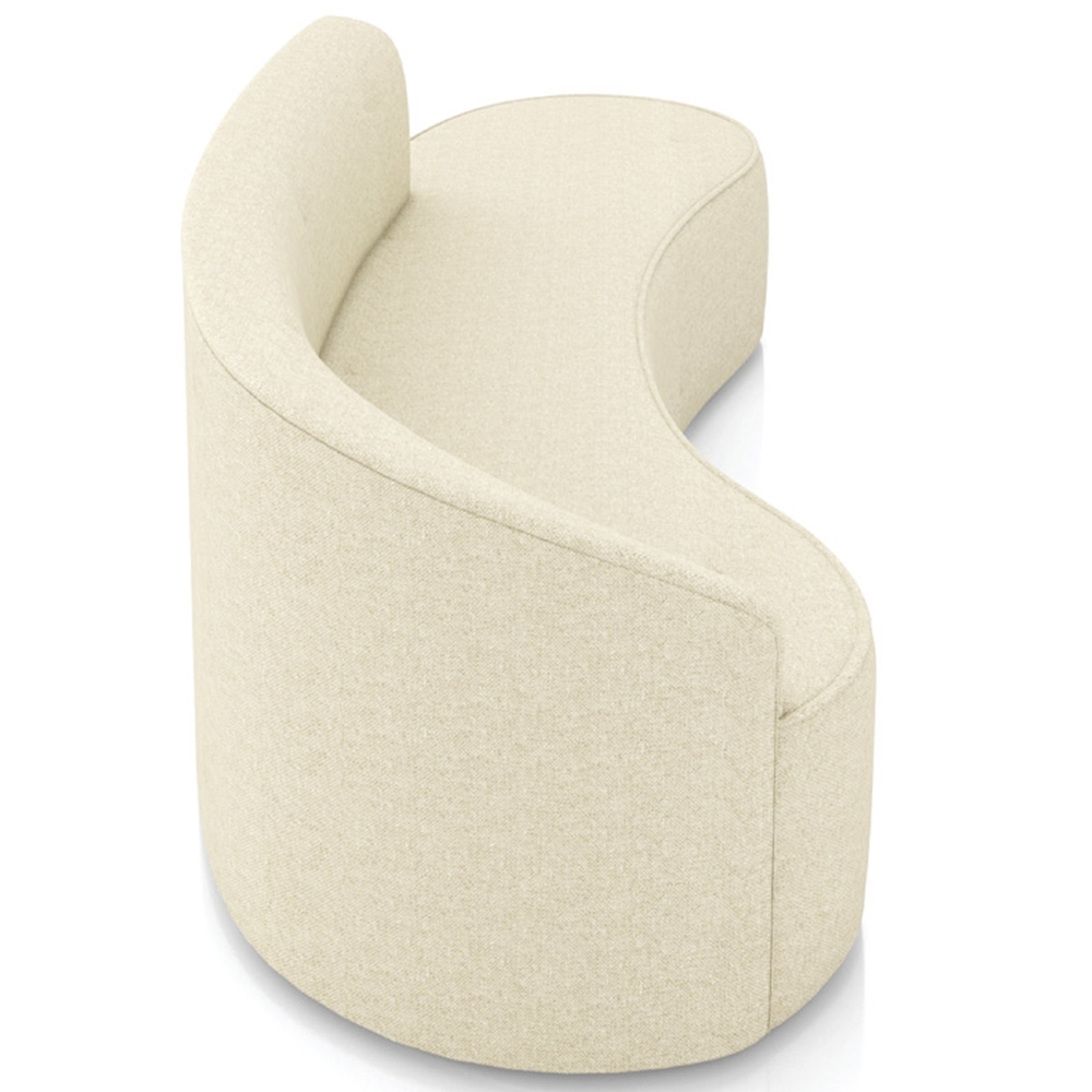 Sofá 4 Lugares Para Sala 220cm Orgânico Wendi Linho Bege I01  - Mpozenato