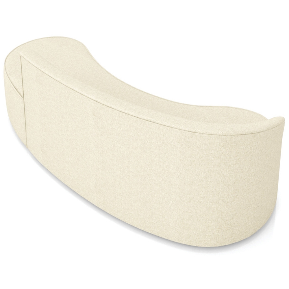 Sofá 4 Lugares Para Sala 220cm Orgânico Wendi Linho Bege I01  - Mpozenato