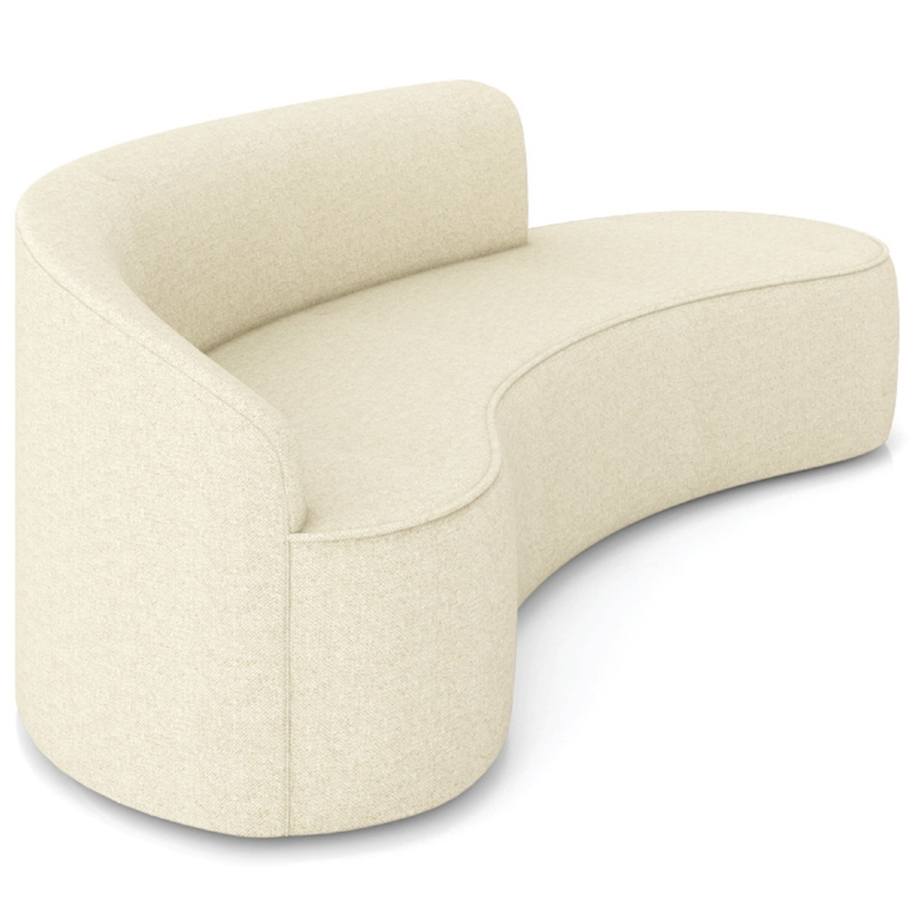 Sofá 4 Lugares Para Sala 220cm Orgânico Wendi Linho Bege I01  - Mpozenato