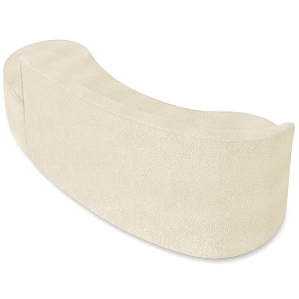 Sofá 4 Lugares Para Sala 220cm Orgânico Wendi Boucle Bege I01  - Mpozenato