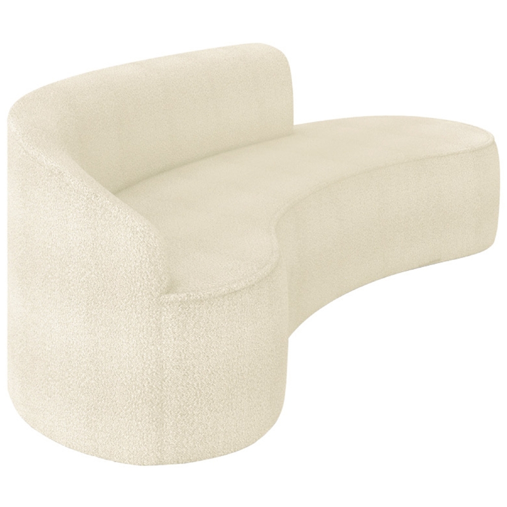 Sofá 4 Lugares Para Sala 220cm Orgânico Wendi Boucle Bege I01  - Mpozenato