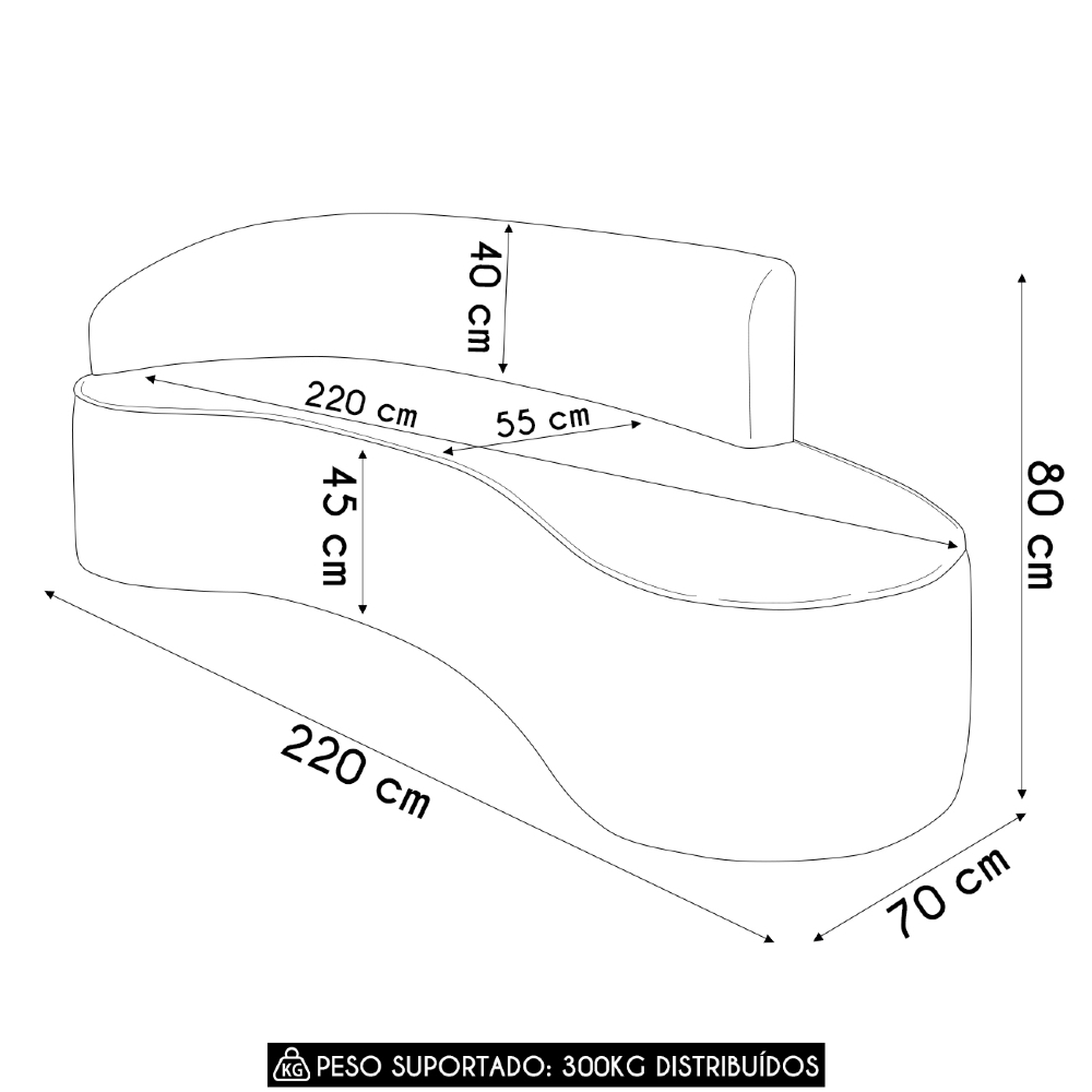 Sofá 4 Lugares Para Sala 220cm Orgânico Wendi Boucle Bege I01  - Mpozenato