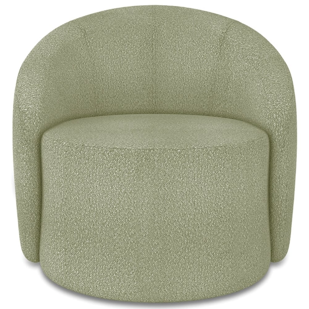 Sofá 4 Lugares 220cm Wendi e Poltrona Steve Boucle Pistache I01  - Mpozenato